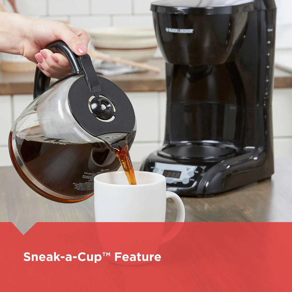Black 12 Cup Drip Coffee Maker Y3464