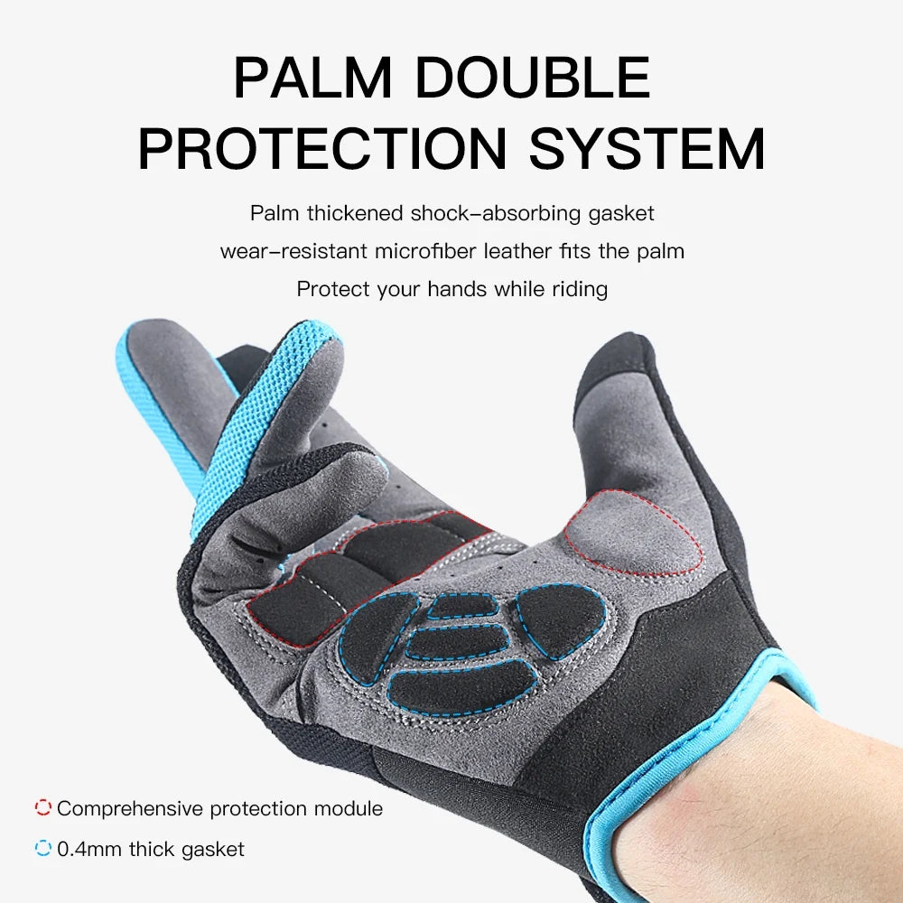 Full Finger Breathable Gel Pad Cycling Gloves L34196