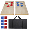 Portable Wood Cornhole Game Board Set with 8 Bean Bags & Carry Case M925