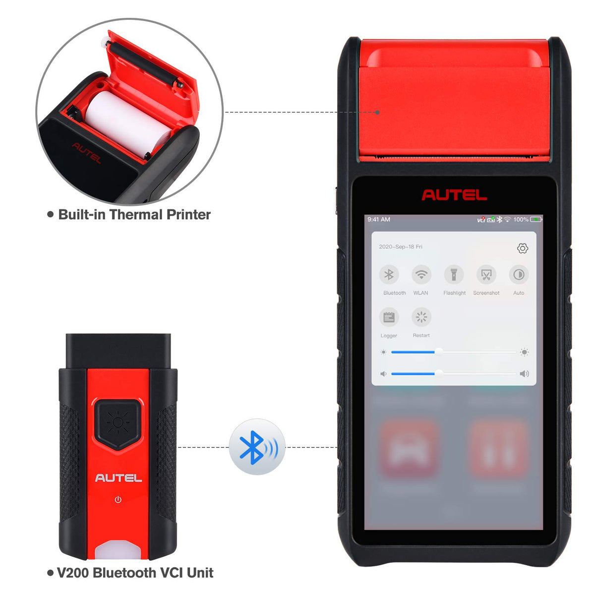 Autel Battery Tester MaxiBAS BT608 W485