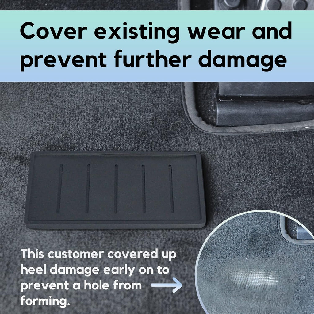 Universal Heel Protector Pad with Carpet-Safe Adhesive, Dark Grey, Pack of 2 O804