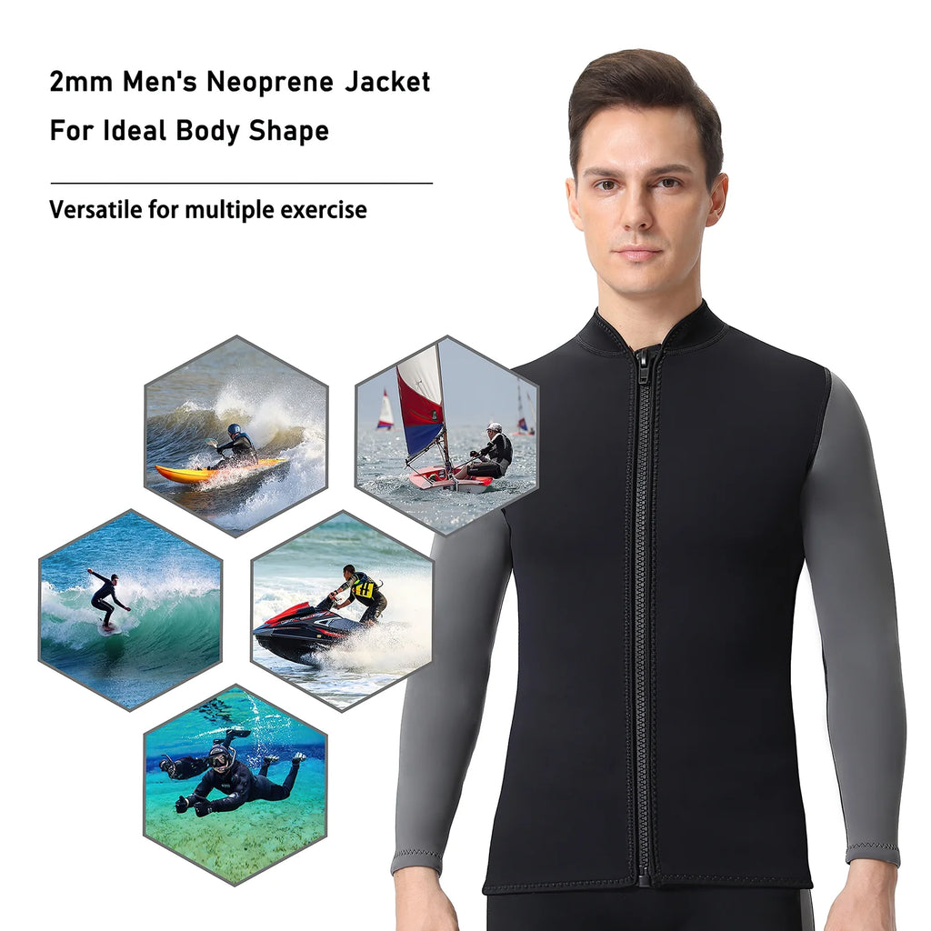 2mm Neoprene Long Sleeve Wetsuit Jacket S89000