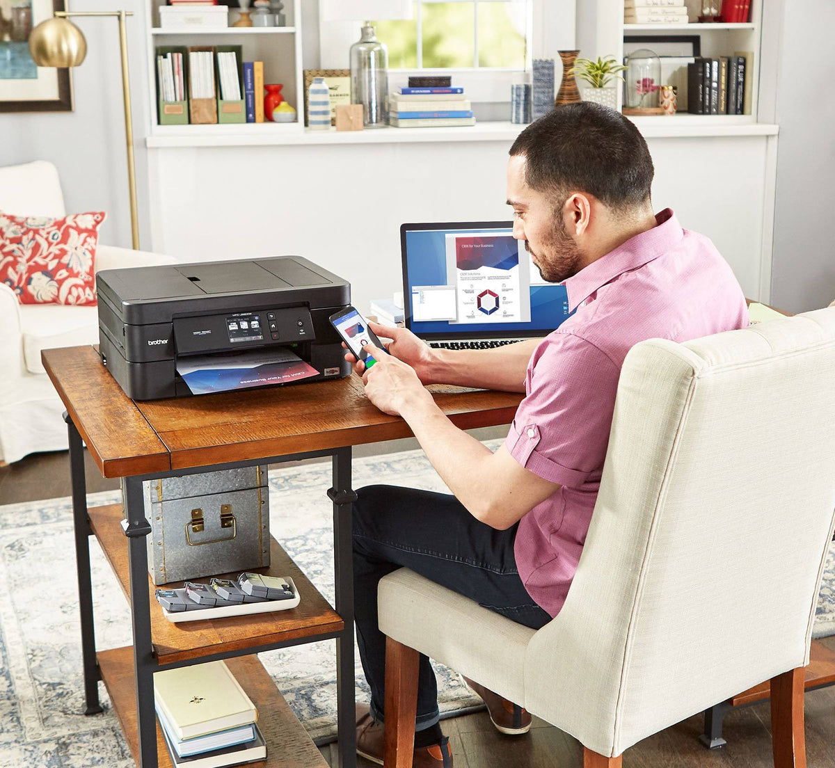 Black Wireless All-in-One Inkjet Printer V47629