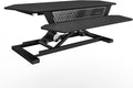 Electric Height-Adjustable Desk Riser with Keyboard and Mouse Tray, 36" x 24" White O523008