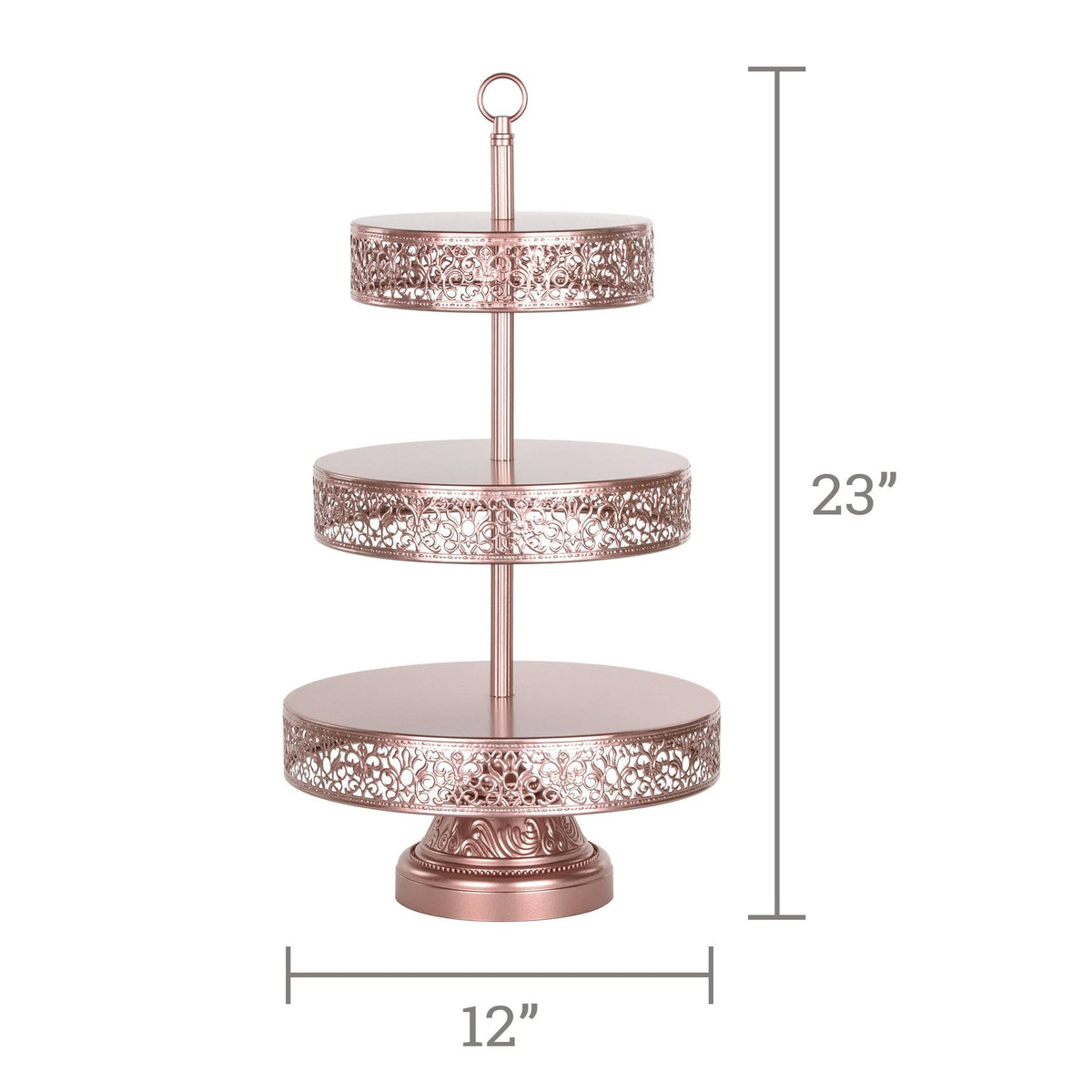 Rose Gold 3-Tier Dessert Cupcake Stand K129