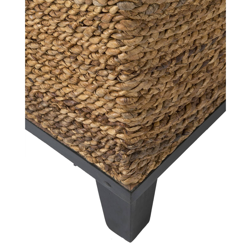 Brown Abaca Square Accent Table L6290