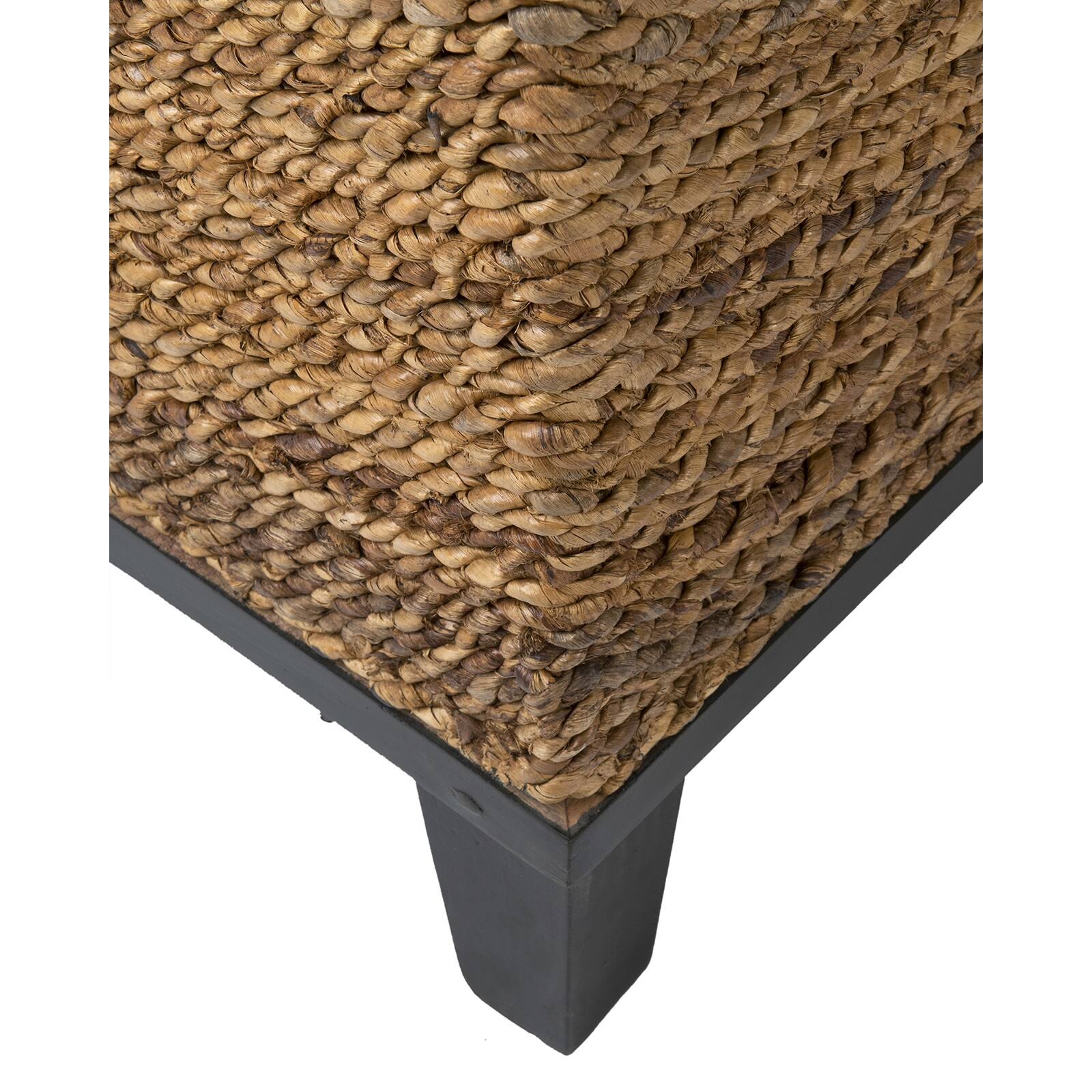 Brown Abaca Square Accent Table L6290