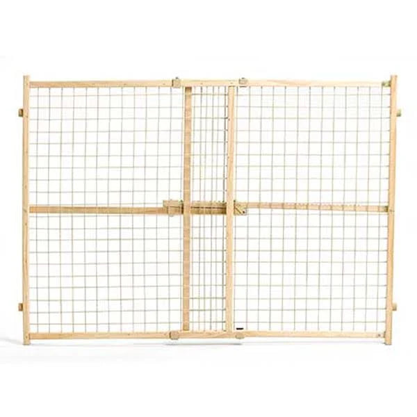 44-in Wood Wire Mesh Pet Gate M9260