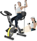 Foldable Magnetic Upright Exercise Bike with LCD Monitor D548